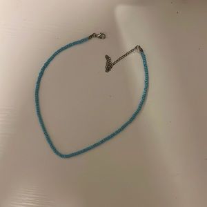 blue necklace